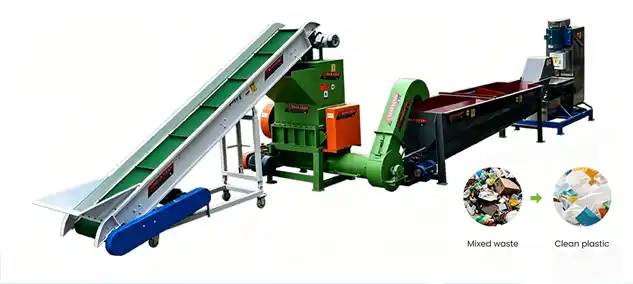 PET Plastic Recycling and Washing Line